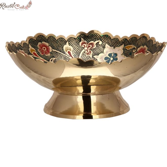 Meenakari Brass Bowl