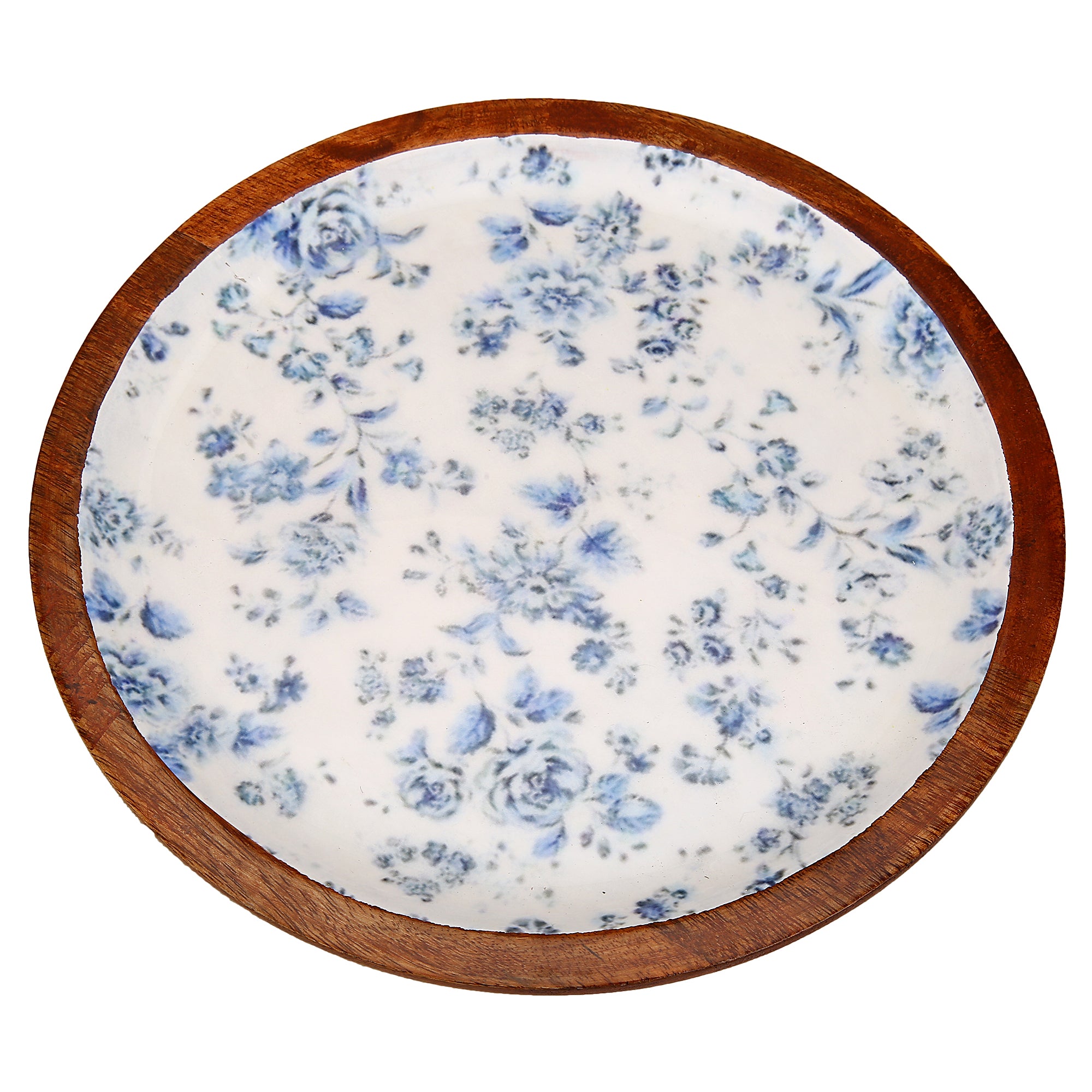 Enamel Coated Wooden Serving Tray/Plate