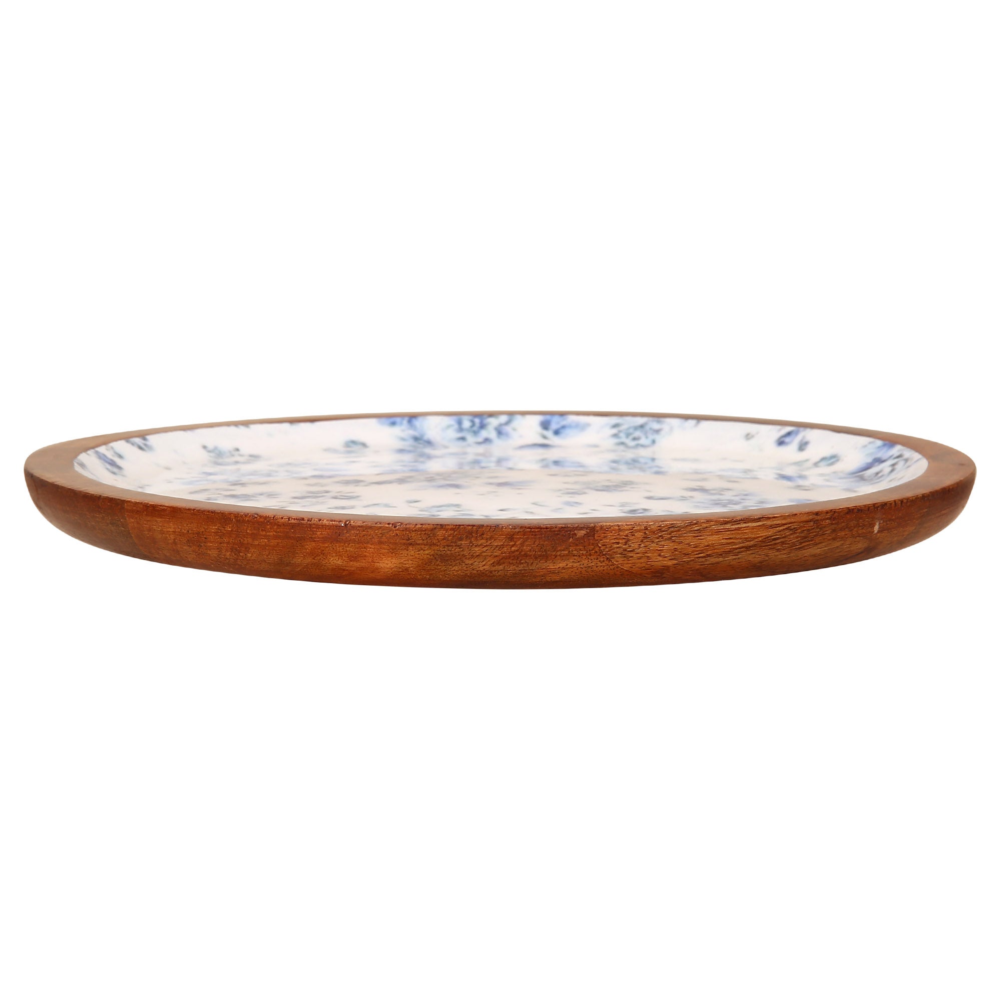 Enamel Coated Wooden Serving Tray/Plate