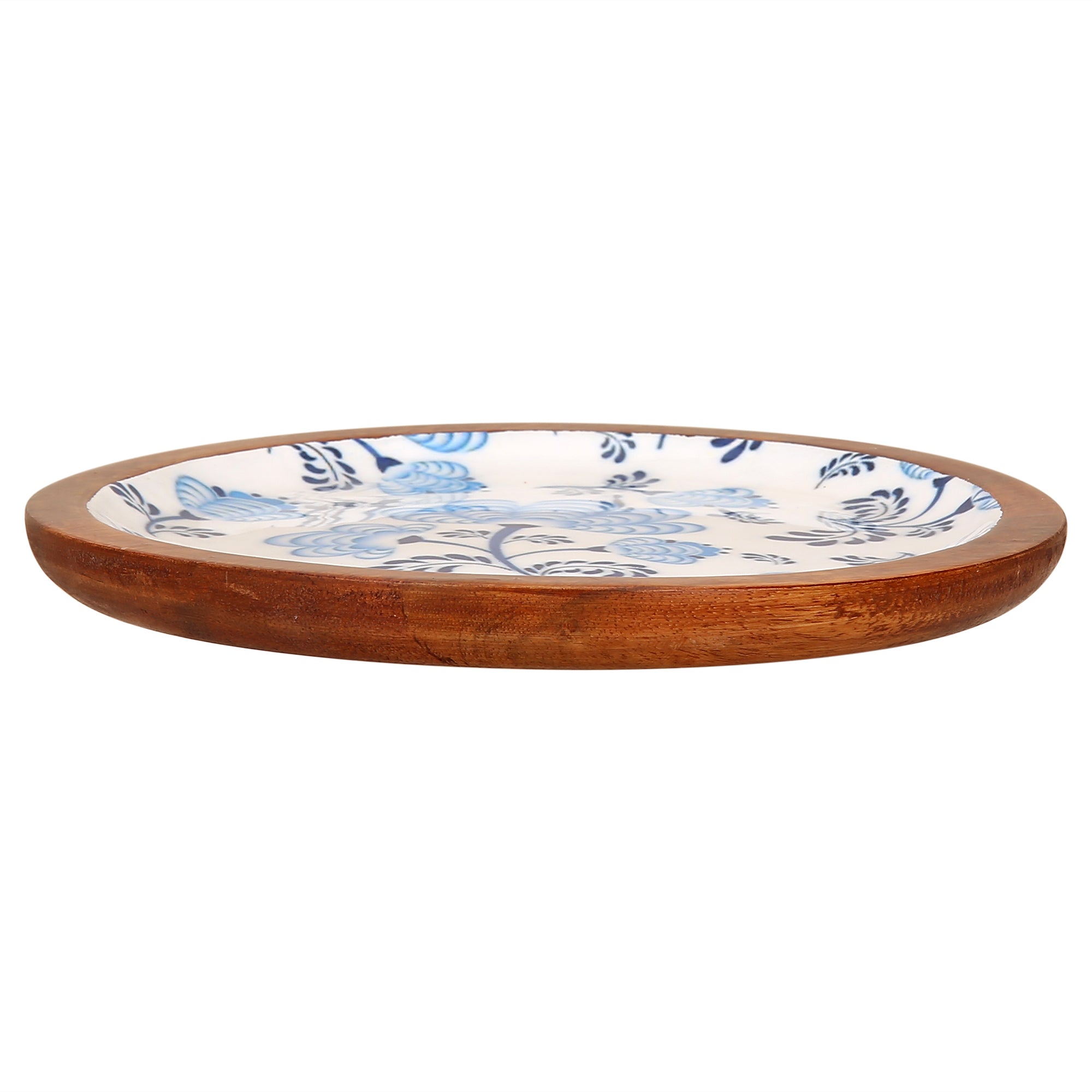 Enamel Coated Wooden Serving Tray/Plate