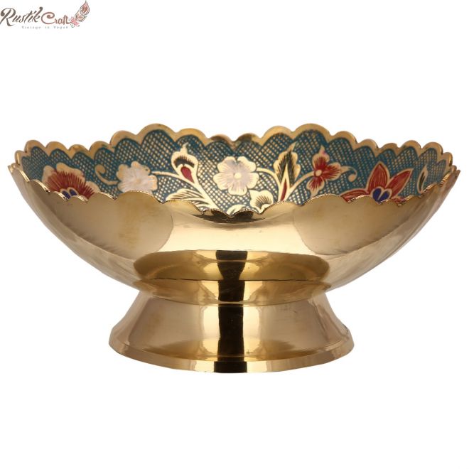 Meenakari Brass Bowl