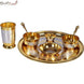 Royal Gold Silver Brass Thali/ Dinner Set