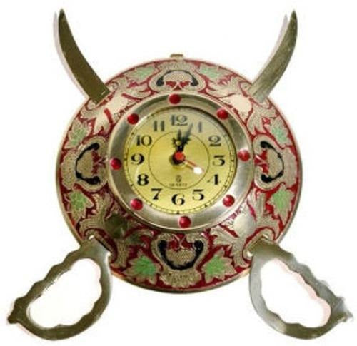 Rajasthani Sword Armour Wall Clock