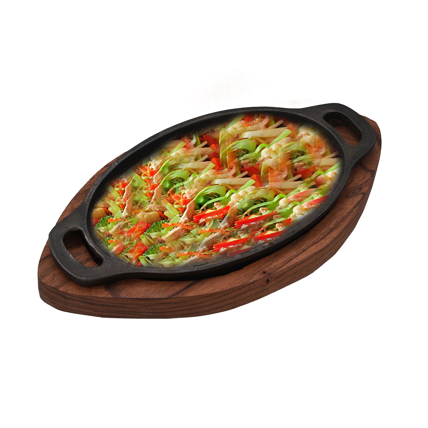 Oval Cast Iron Sizzler Plate