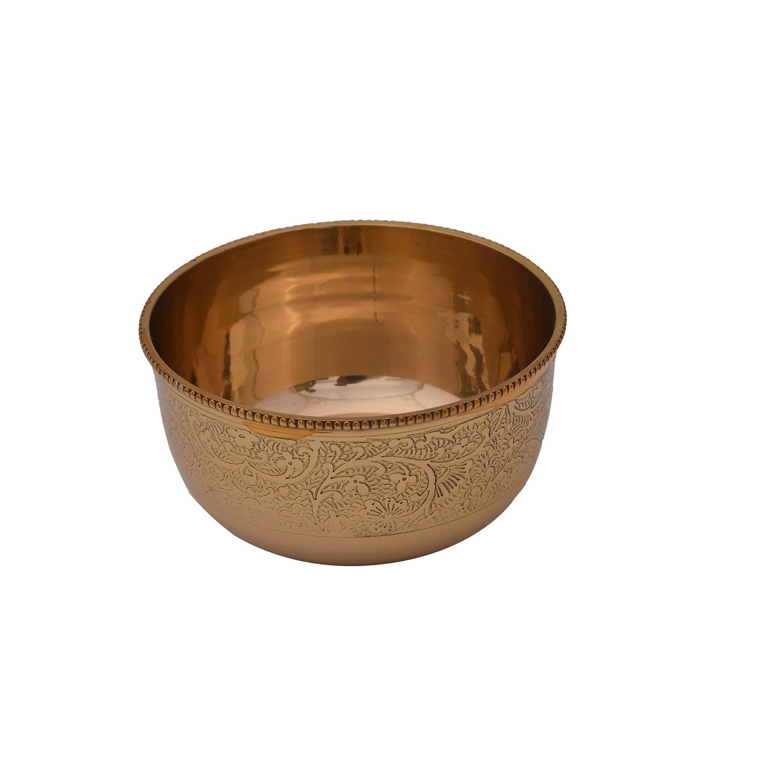 Traditional Engraved Brass Thali/Dinner Set