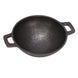 Pre-seasoned Cast Iron Kadai/ Wok With Flat Bottom 11 inch