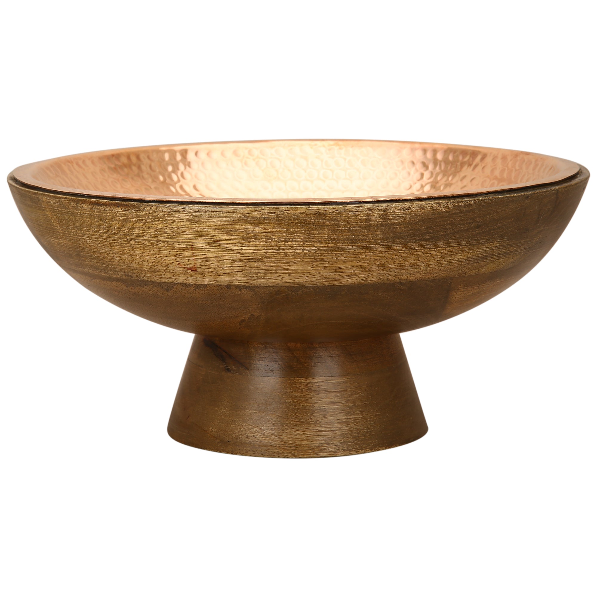 Wooden-Copper Fruit Bowl