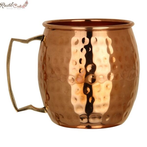 Copper Moscow Mule Mug with Brass Handle