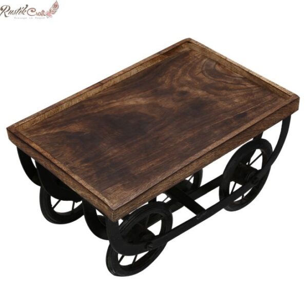 Wooden Serving Cart