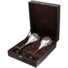 Silver & Gold Plated Brass Royal Wine Glasses with Velvet Gift Box