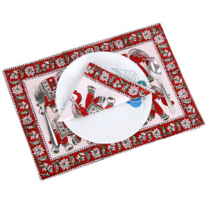 Cotton Block Prints Napkins & Place mats Set of 6 Each