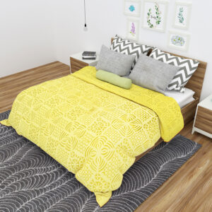 Cotton Applique Bed Cover/ Spread